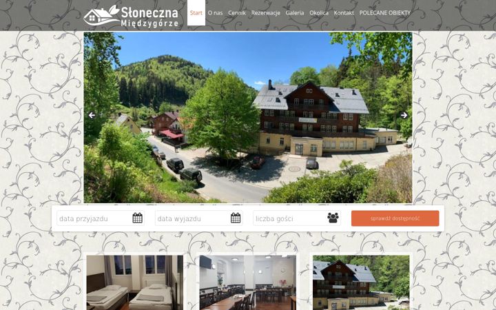 Screenshot of hotelsloneczna.pl