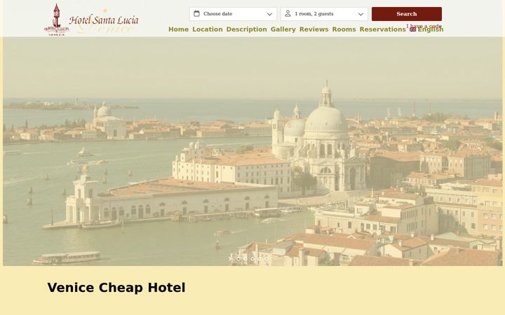 Screenshot of hotelslucia.com