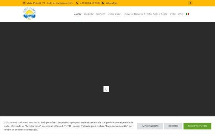 Screenshot of hotelsolemare.net