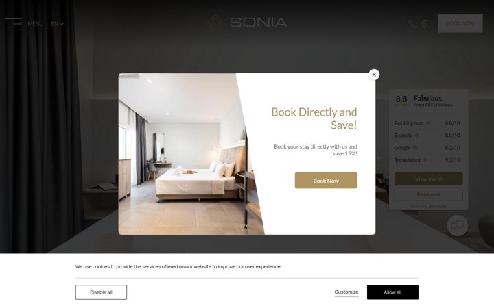 Screenshot of hotelsonia.gr