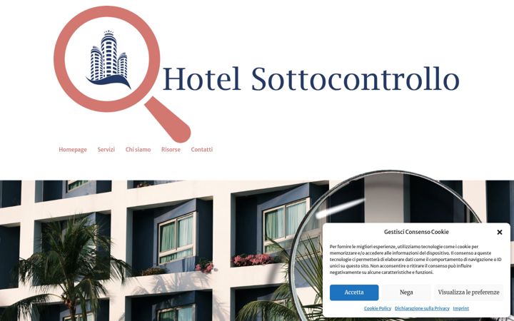 Screenshot of hotelsottocontrollo.com