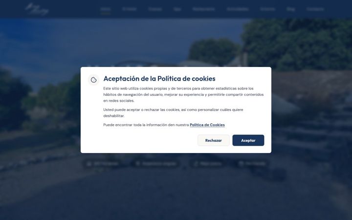 Screenshot of hotelspalasnubes.com