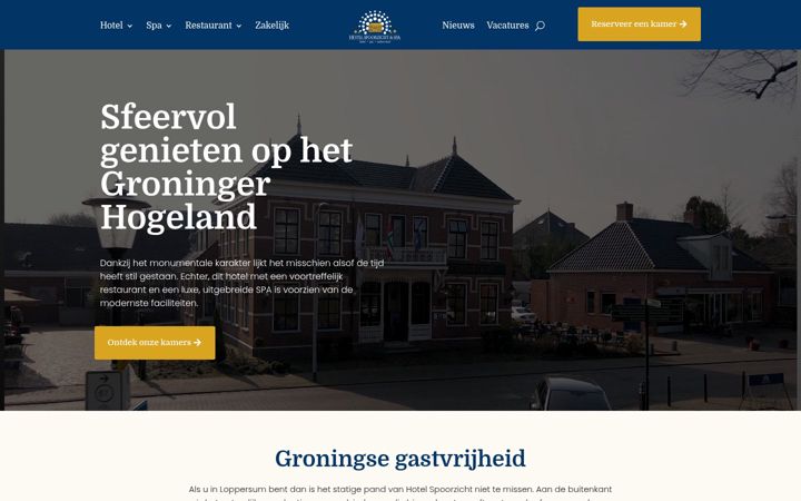 Screenshot di hotelspoorzichtspa.nl