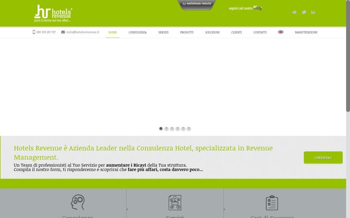Screenshot ta' hotelsrevenue.it