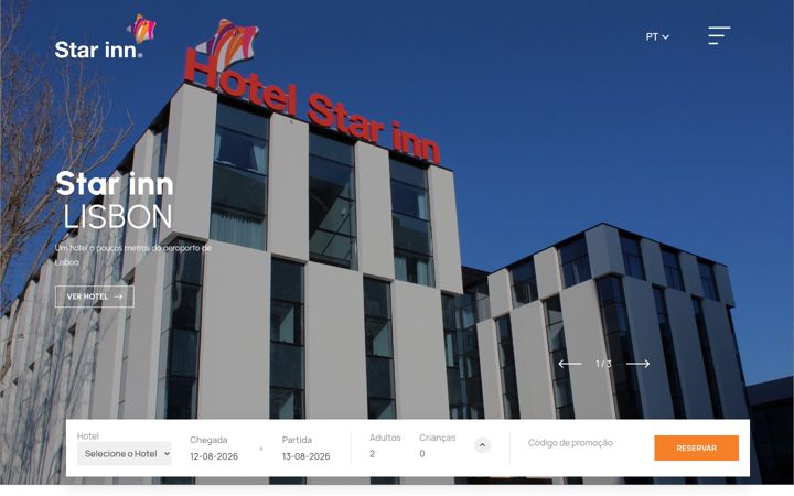 Screenshot of hotelstarinn.com
