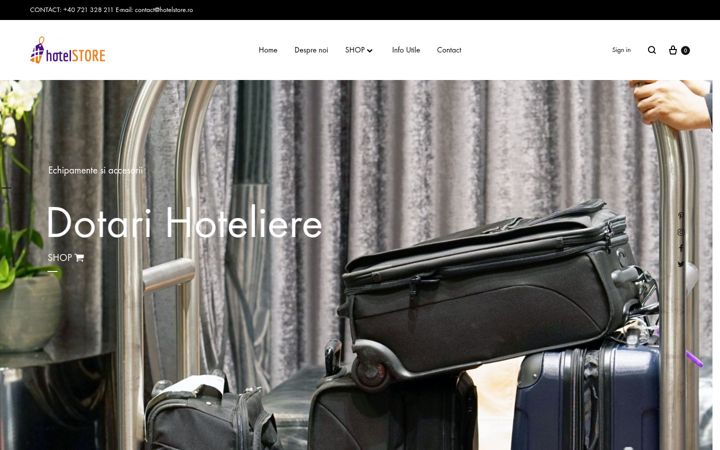 Screenshot of hotelstore.ro