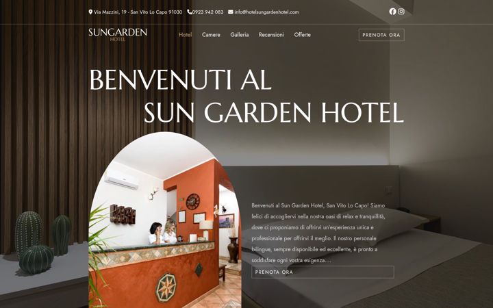 Screenshot of hotelsungardenhotel.com