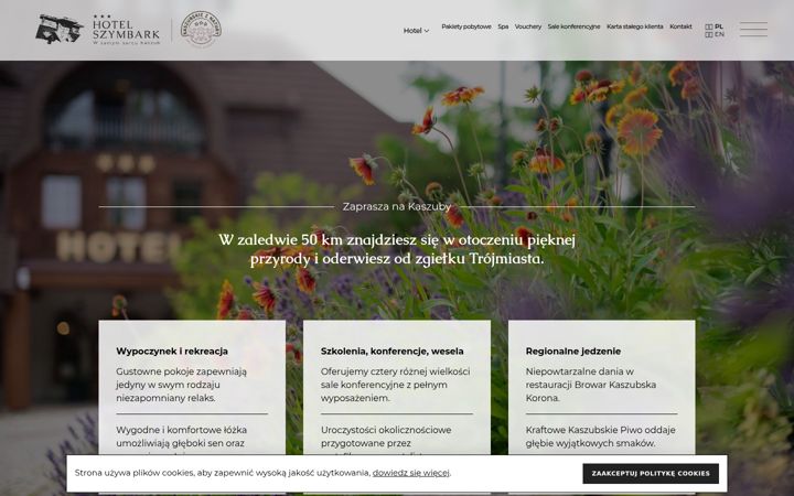 Screenshot of hotelszymbark.pl