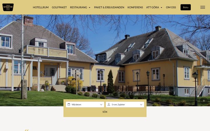 Screenshot of hoteltanum.se