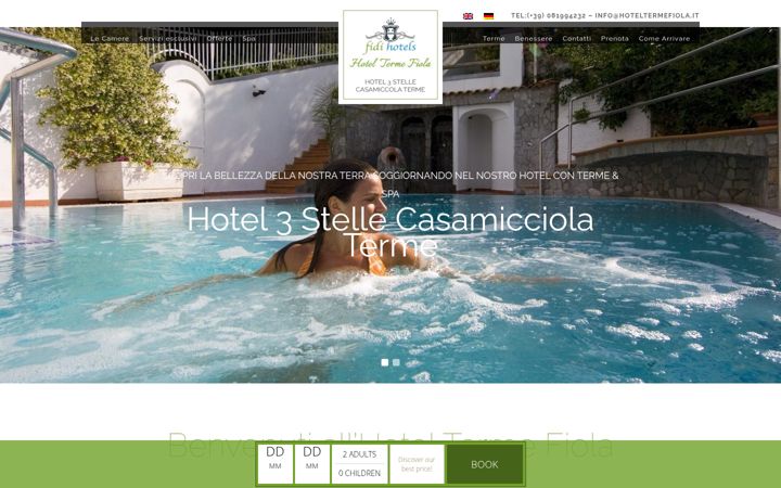 Screenshot of hoteltermefiola.it