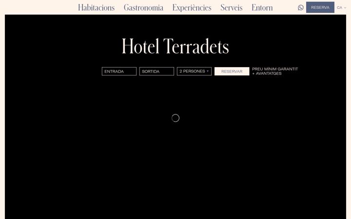 Screenshot of hotelterradets.com
