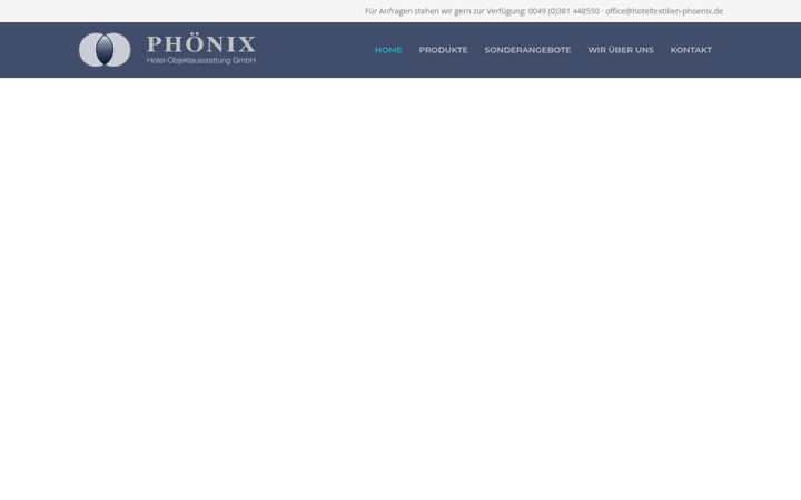 Screenshot of hoteltextilien-phoenix.com