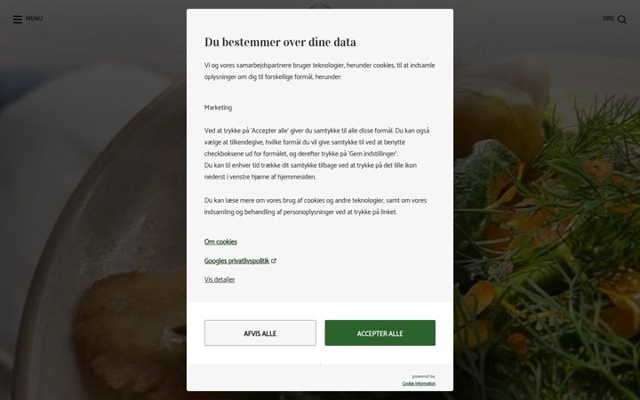 Screenshot of hotelthinggaard.dk