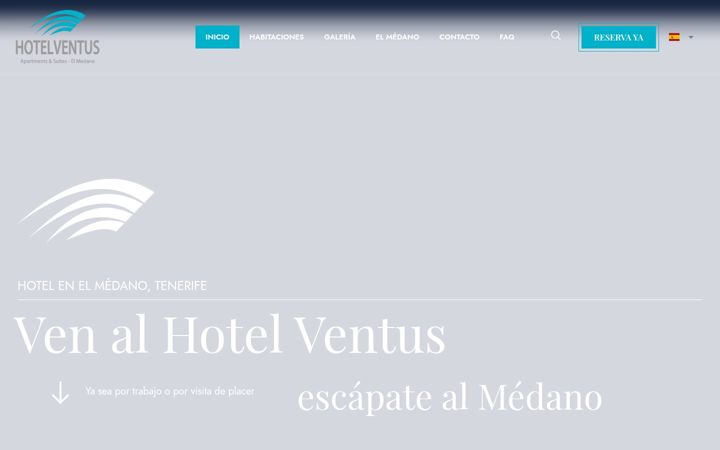 Screenshot of hotelventus.com