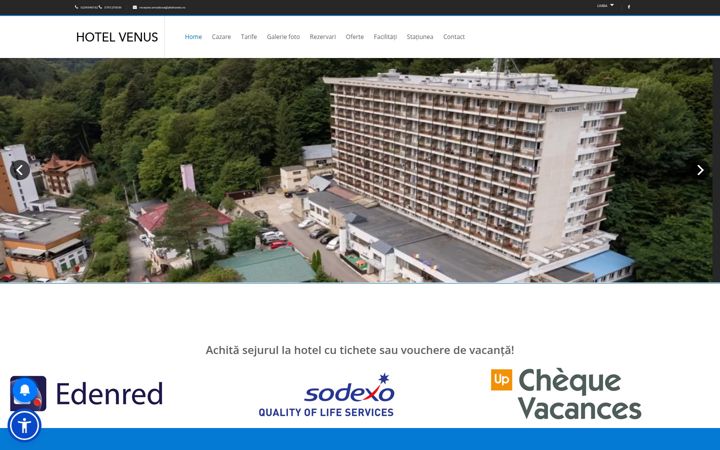 Screenshot of hotelvenus.ro