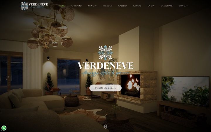 Screenshot of hotelverdeneve.com