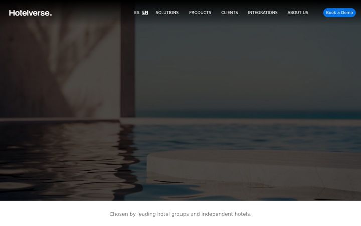 Screenshot of hotelverse.tech