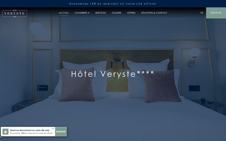 Screenshot of hotelveryste.com