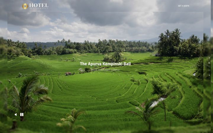 Screenshot of hotelvideography.com