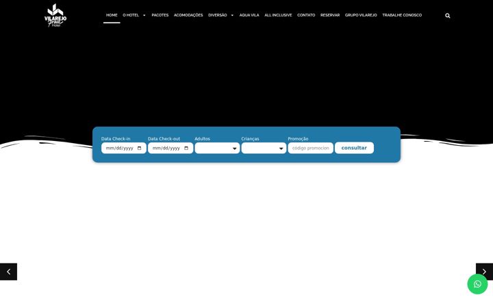 Screenshot of hotelvilarejopraia.com.br