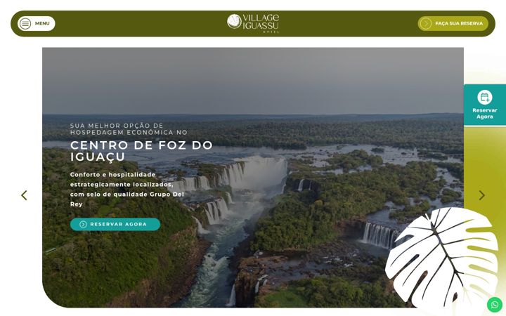 Screenshot of hotelvillageiguassu.com.br