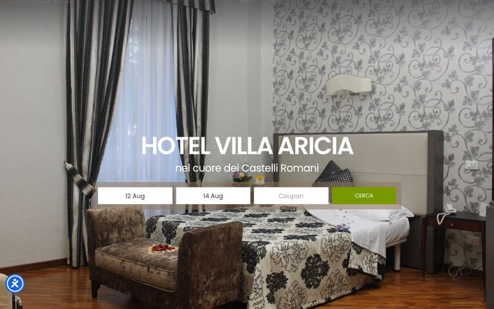 Screenshot of hotelvillaricia.com