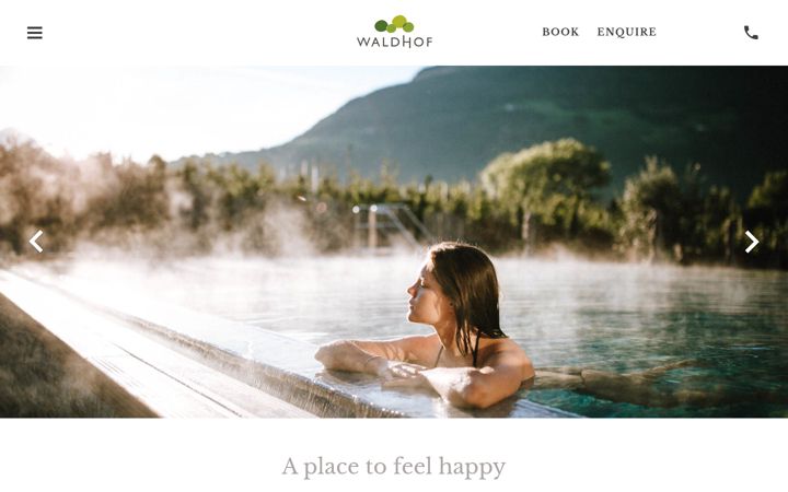 Screenshot of hotelwaldhof.com