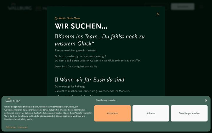 Screenshot of hotelwallburg.de