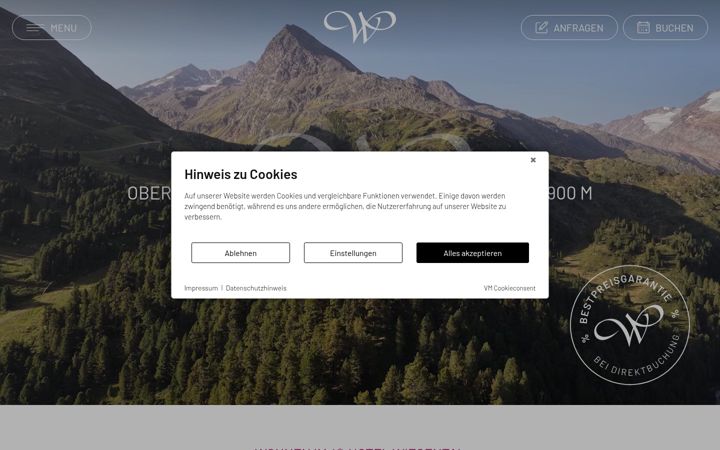 Screenshot of hotelwiesental.com