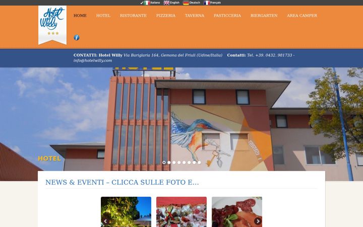 Screenshot of hotelwilly.com