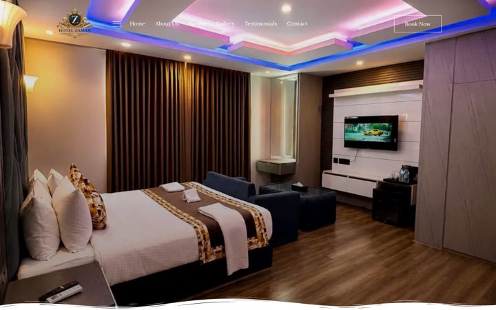 Screenshot of hotelzaman.co.in