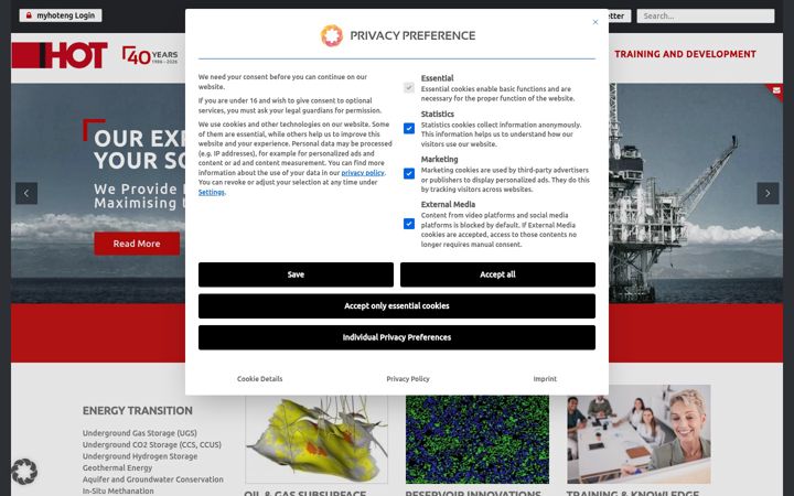 Screenshot of hoteng.com