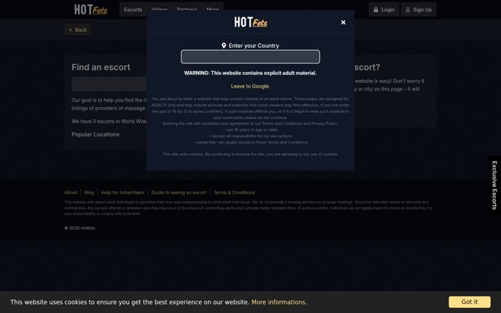 Screenshot of hotfets.com