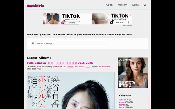 Screenshot of hotgirlpix.com