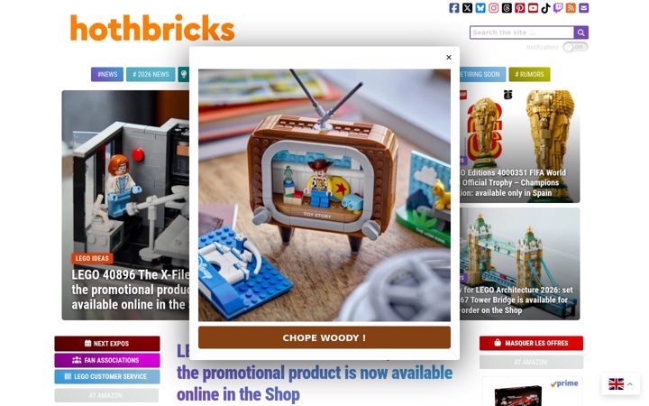 Screenshot of hothbricks.com
