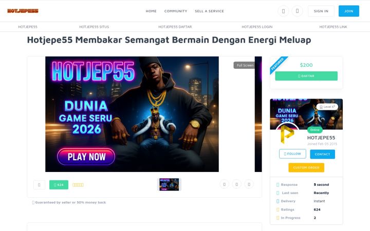 Screenshot of hotjepe55.net