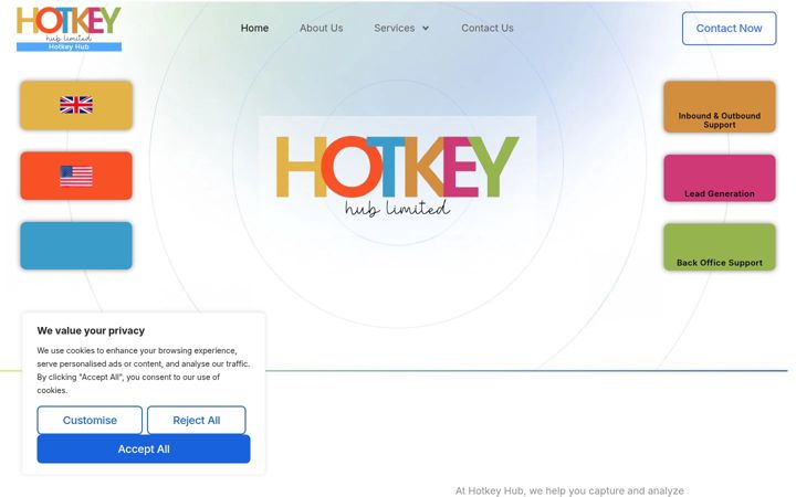 Screenshot of hotkeyhubltd.com