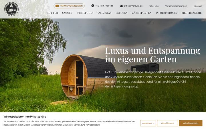 Screenshot of hotluxe.de