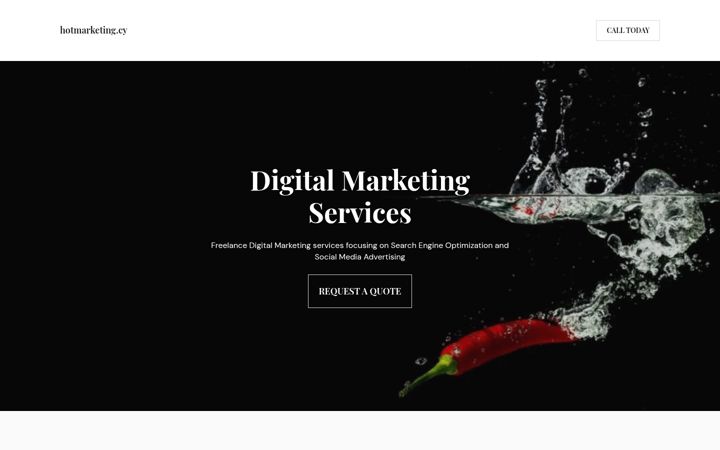 Screenshot of hotmarketing.cy