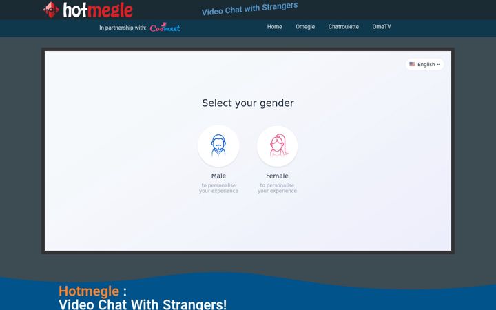 Screenshot of hotmegle.com