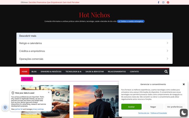 Screenshot of hotnichos.com