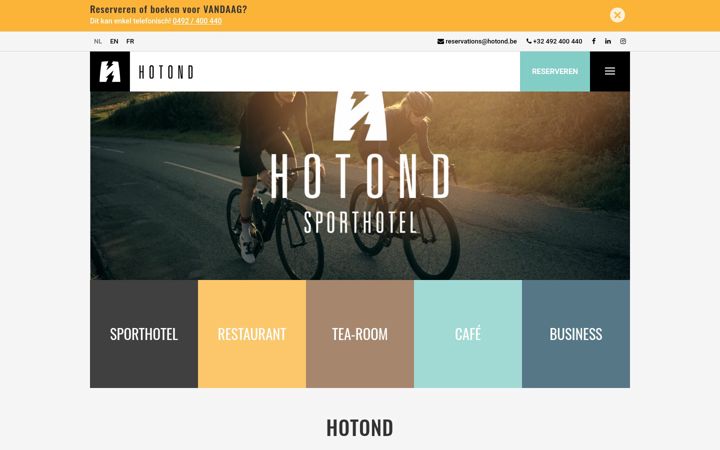 Screenshot of hotond.be