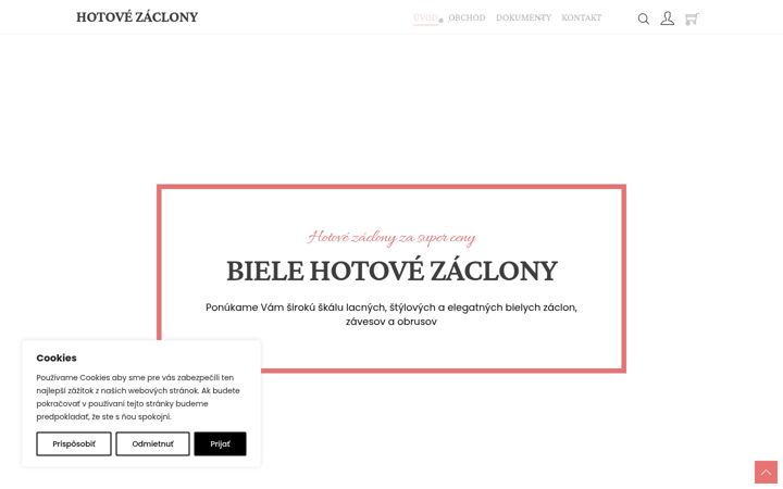 Screenshot of hotove-zaclony.online