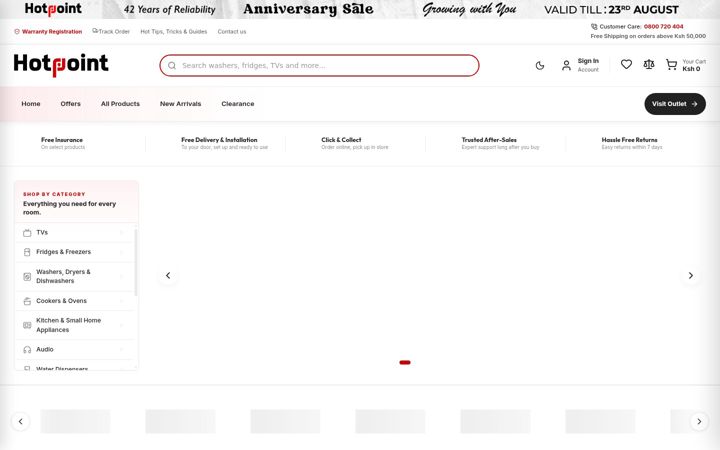 Screenshot of hotpoint.co.ke
