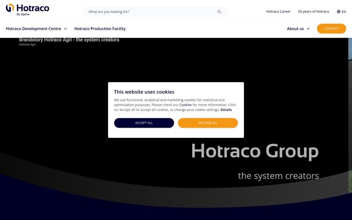 Screenshot of hotraco.com