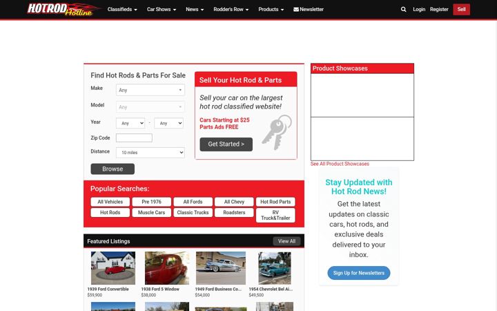 Screenshot of hotrodhotline.com