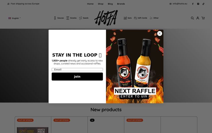 Screenshot of hotsauce.ee