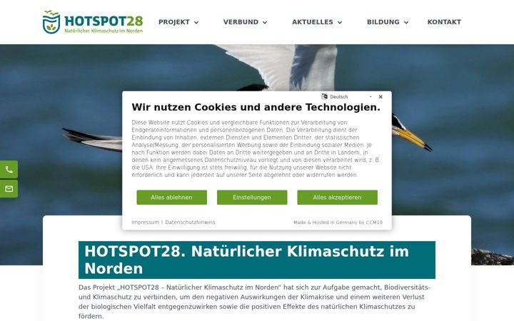 Snímek obrazovky hotspot28.de