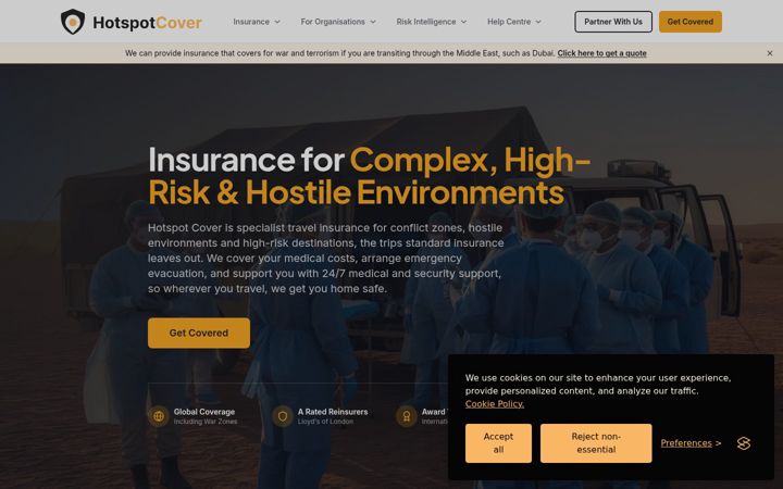 Screenshot of hotspotcover.com