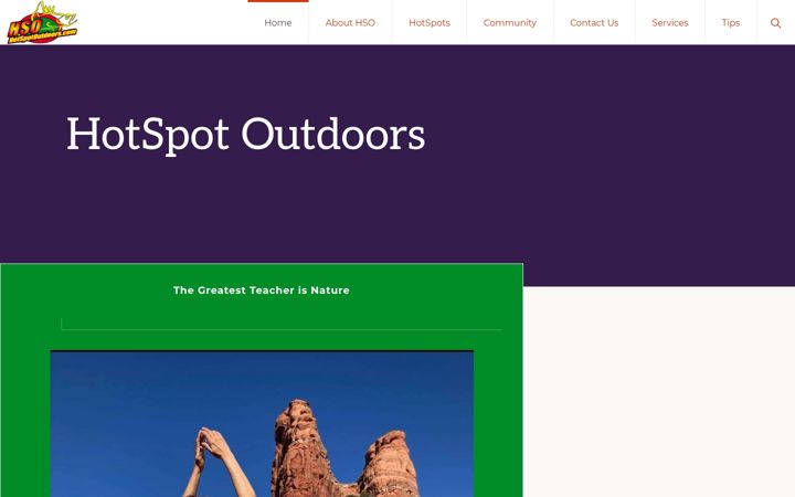 Screenshot of hotspotoutdoors.com